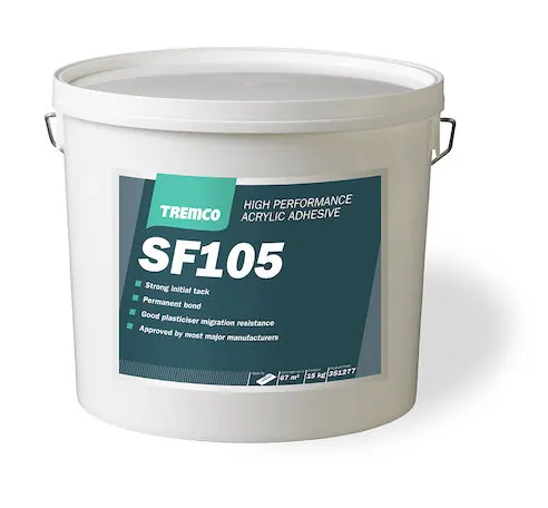 Tremco SF105 High Performance Acrylic Adhesive (15kg) adhesive or primer