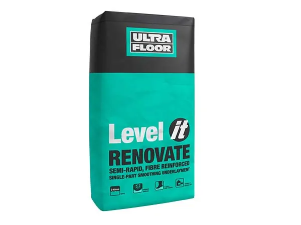 Ultra Floor Level It Renovate - 20kg smoothing compound or DPM